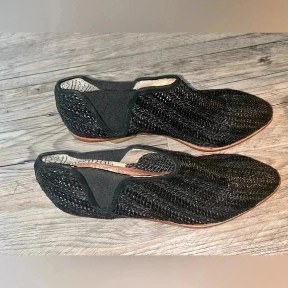 MATT BERNSON Women's Onyx Raffia Marlow Booties, Black, Size 8.5 - Picture 5 of 9